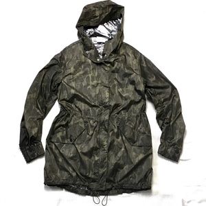 Sandro Paris Camo hooded windbreaker/parka S
